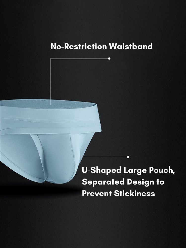 2 Pack Men's Ultra - Soft Fabric Stretch Fit Supportive Pouch Breathable Briefs - The Pup Play Hub