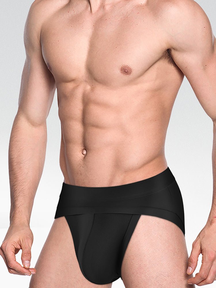 2 Pack Men's Ultra - Soft Fabric Stretch Fit Supportive Pouch Breathable Briefs - The Pup Play Hub