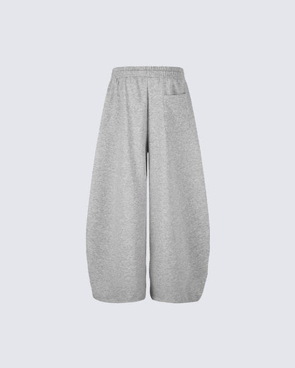 American Retro Trendy Brand Curved Wide-Leg Pants