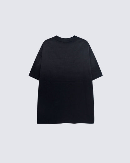KIIKIO Gothic Gradient Cross Graphic Oversized Tee