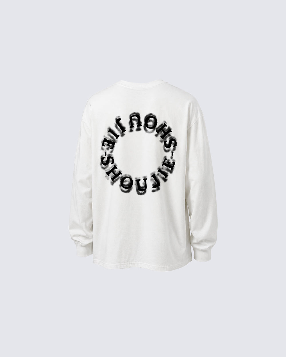 KIIKIO Vintage-Style Cross Print Long-Sleeve T-Shirt