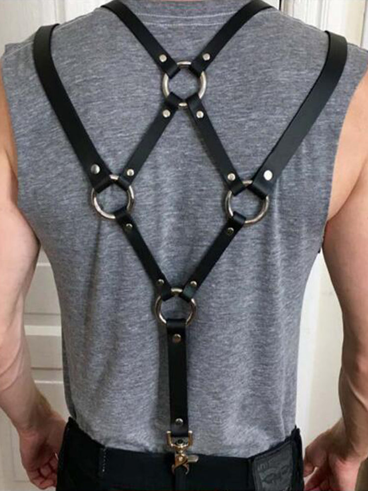 Men's Sexy Bundle Strap Harness Strap - Black