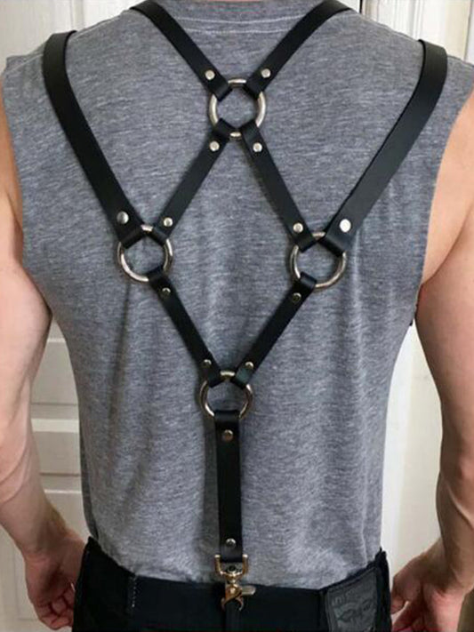 Men's Sexy Bundle Strap Harness Strap - Black