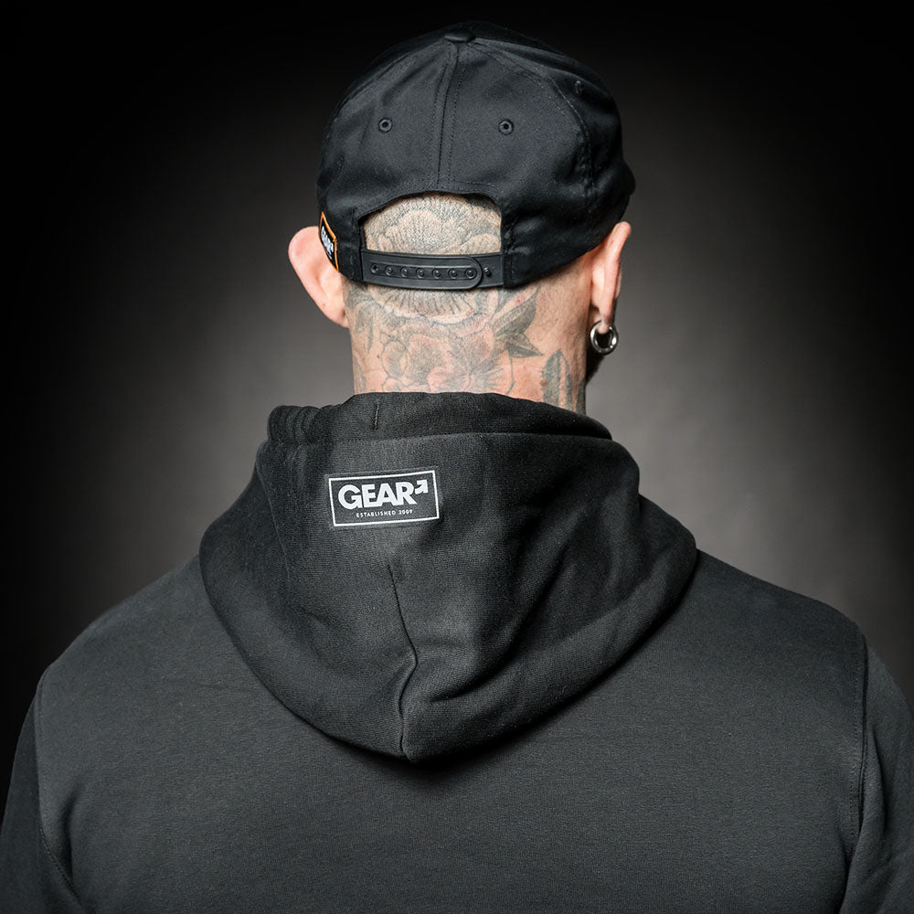 SQUADRON HOODIE BLK/WHT