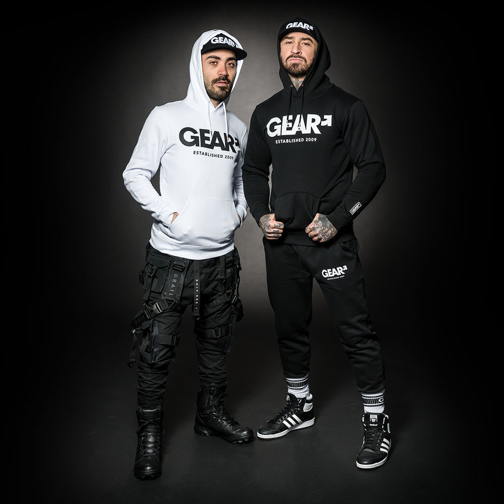LEADER TRACK PANT BLK/WHT