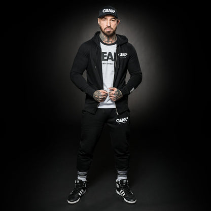 LEADER ZIP HOODIE BLK/WHT
