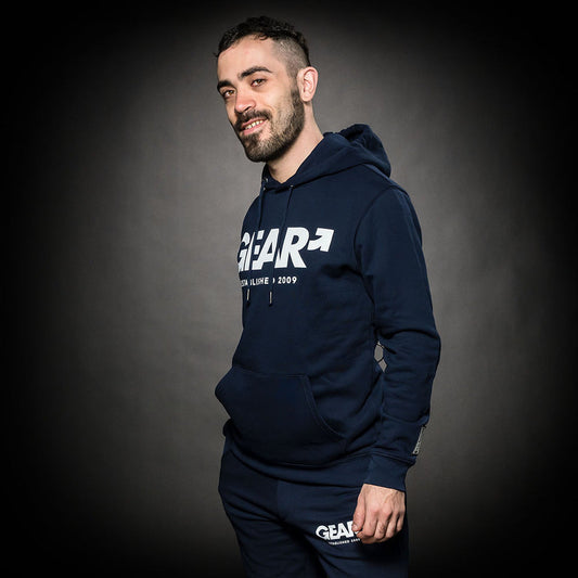 SQUADRON HOODIE NAVY/WHT