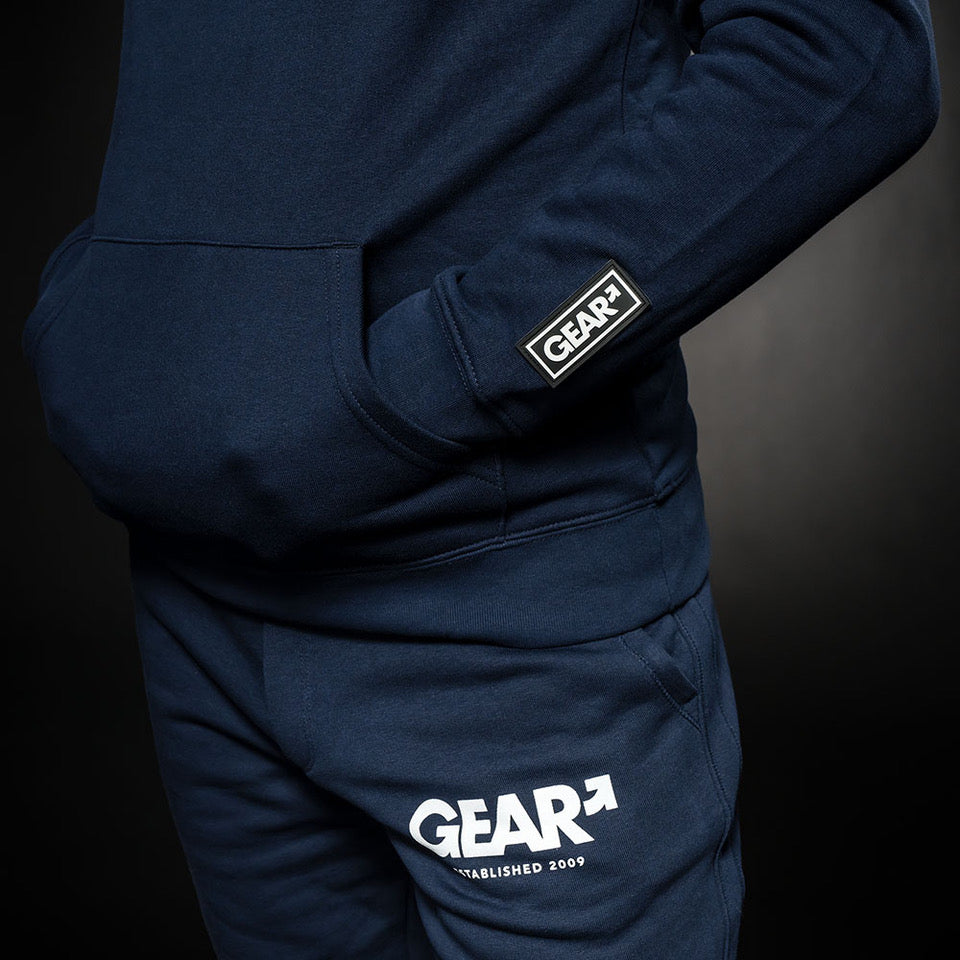 SQUADRON HOODIE NAVY/WHT