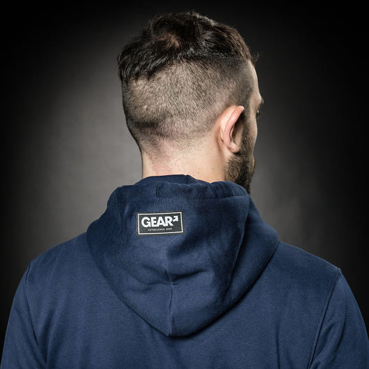 SQUADRON HOODIE NAVY/WHT
