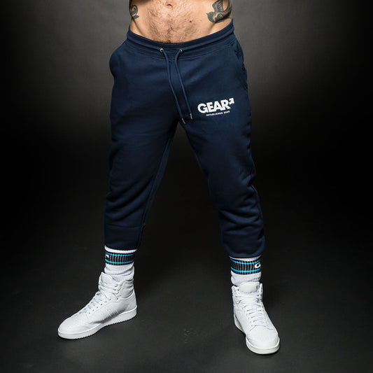 LEADER TRACK PANT NAVY/WHT