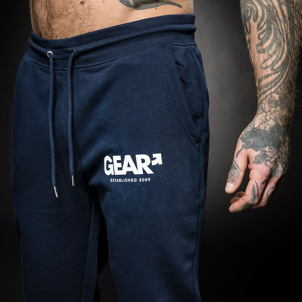 LEADER TRACK PANT NAVY/WHT