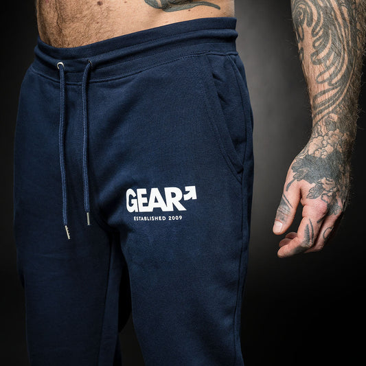 LEADER TRACK PANT NAVY/WHT