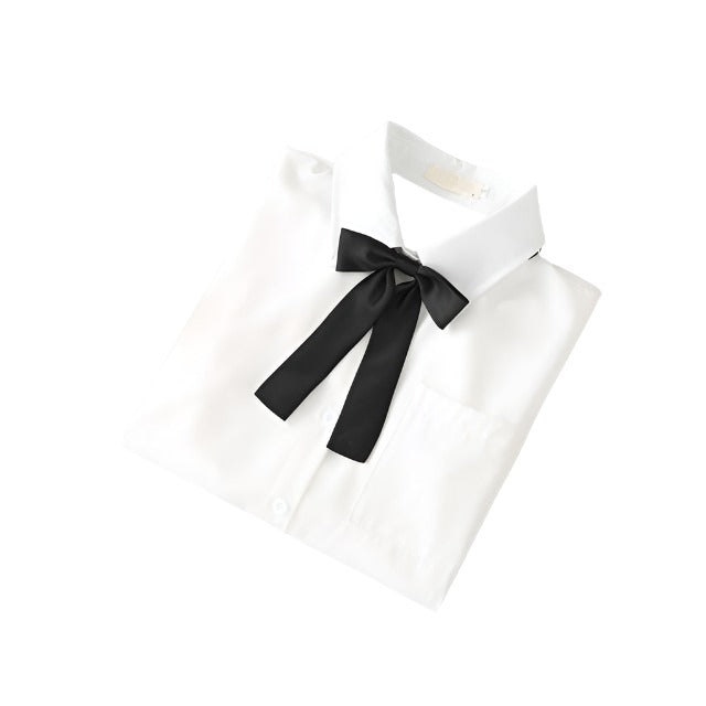 White Short-sleeve Blouse