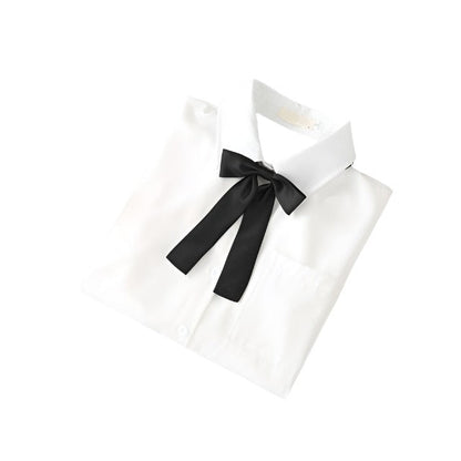 White Short-sleeve Blouse