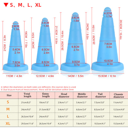 Bloker - Cone Butt Plug - Silicone Anal Plug - Anal Dildo
