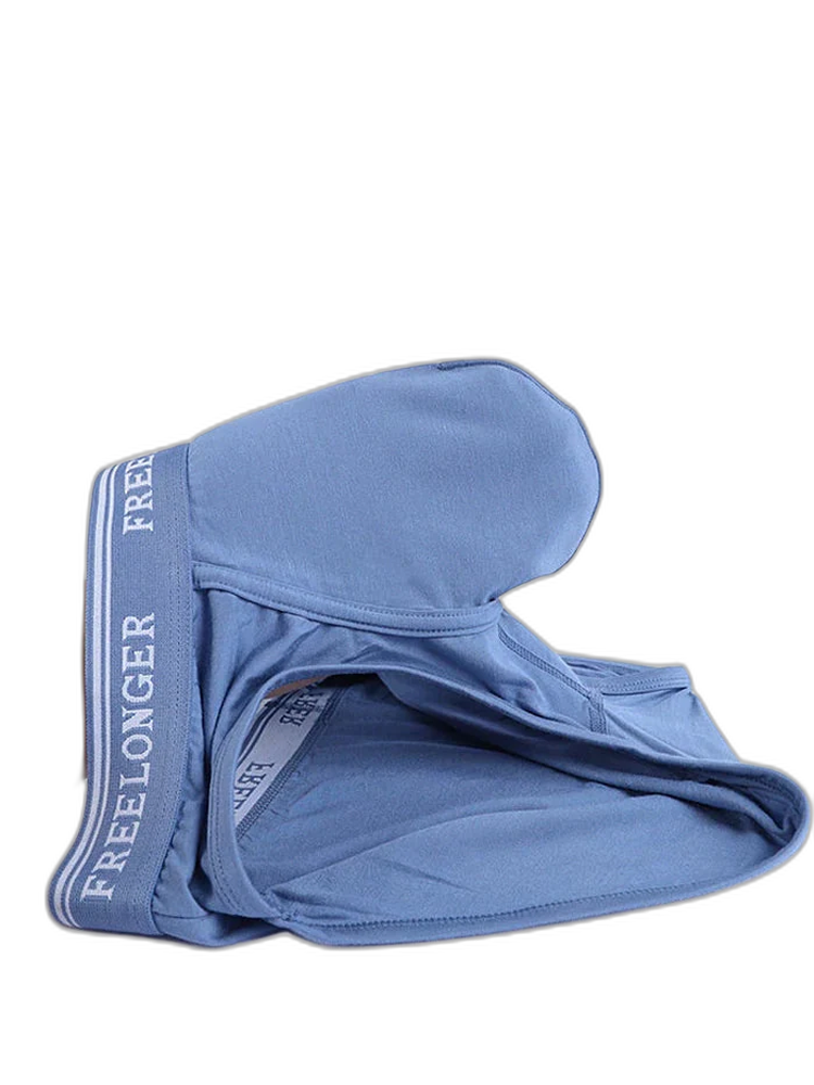 FreeLonger Men's Comfy Separate Big Pouch Trunks
