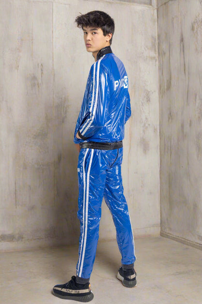 TOUCH UP - blue / white - PANTS - NYLON