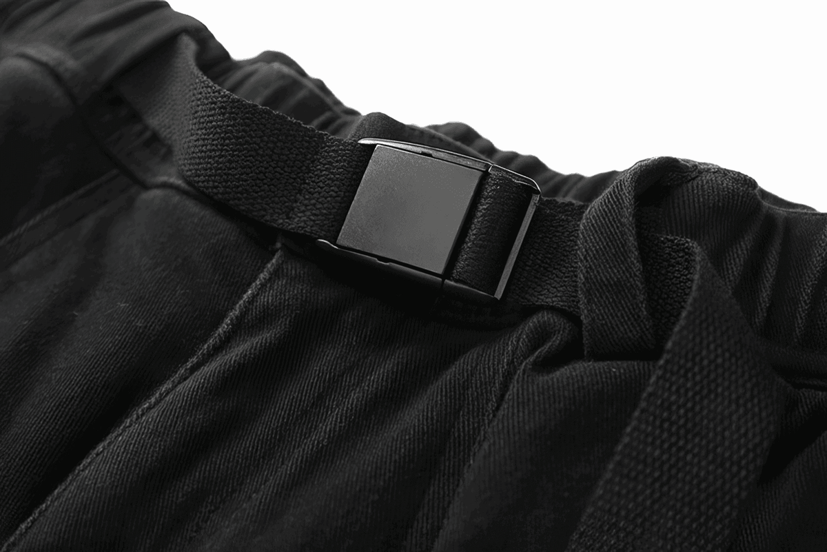 Men’s Cargo Pants – Loose Fit, Elastic Cuffs, Utility Style for Winter