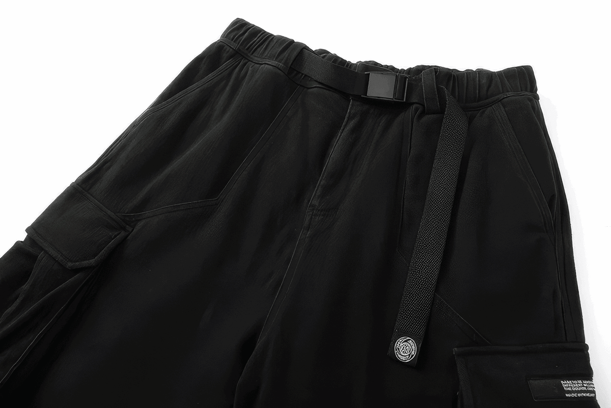 Men’s Cargo Pants – Loose Fit, Elastic Cuffs, Utility Style for Winter