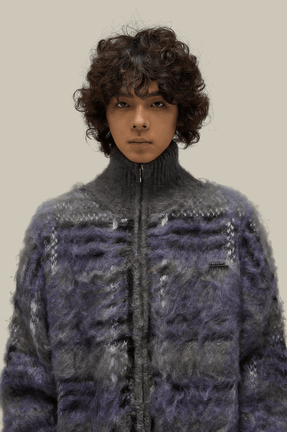 Winter Vintage American Knit Cardigan for Men – Loose & Relaxed