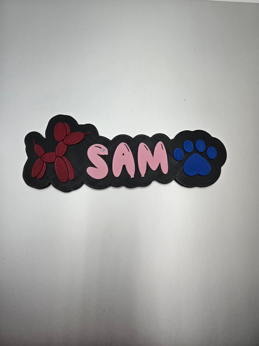 Fully Custom High-Tech Name Keychain