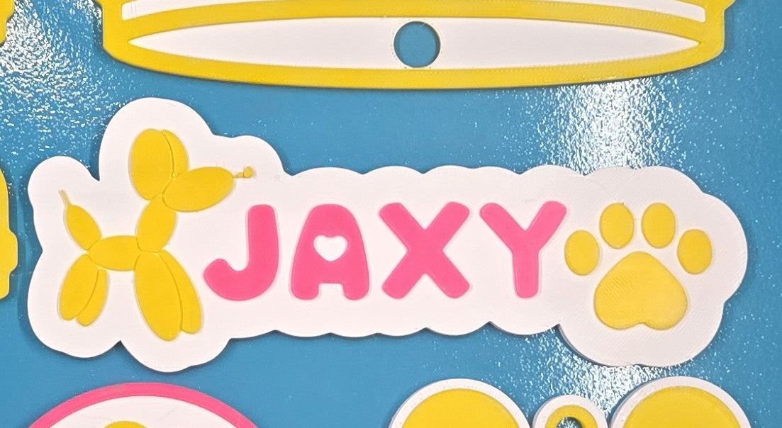 Fully Custom High-Tech Name Keychain