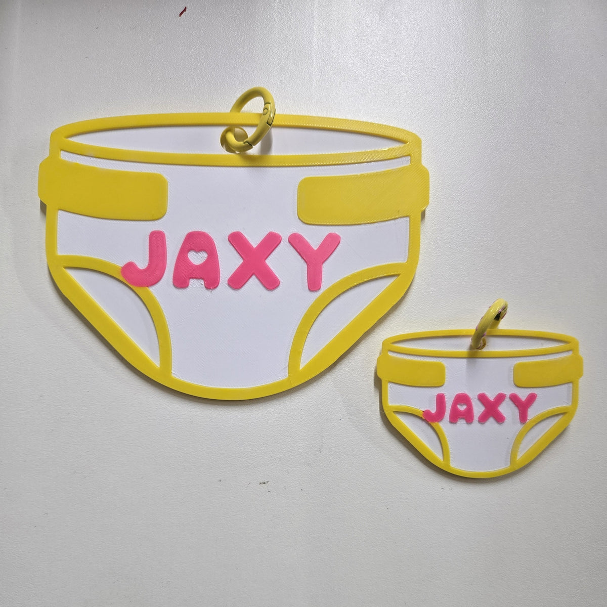 ABDL Diaper, Urinal Keychain / Bag Tag – Colorful Identity Bag Charm