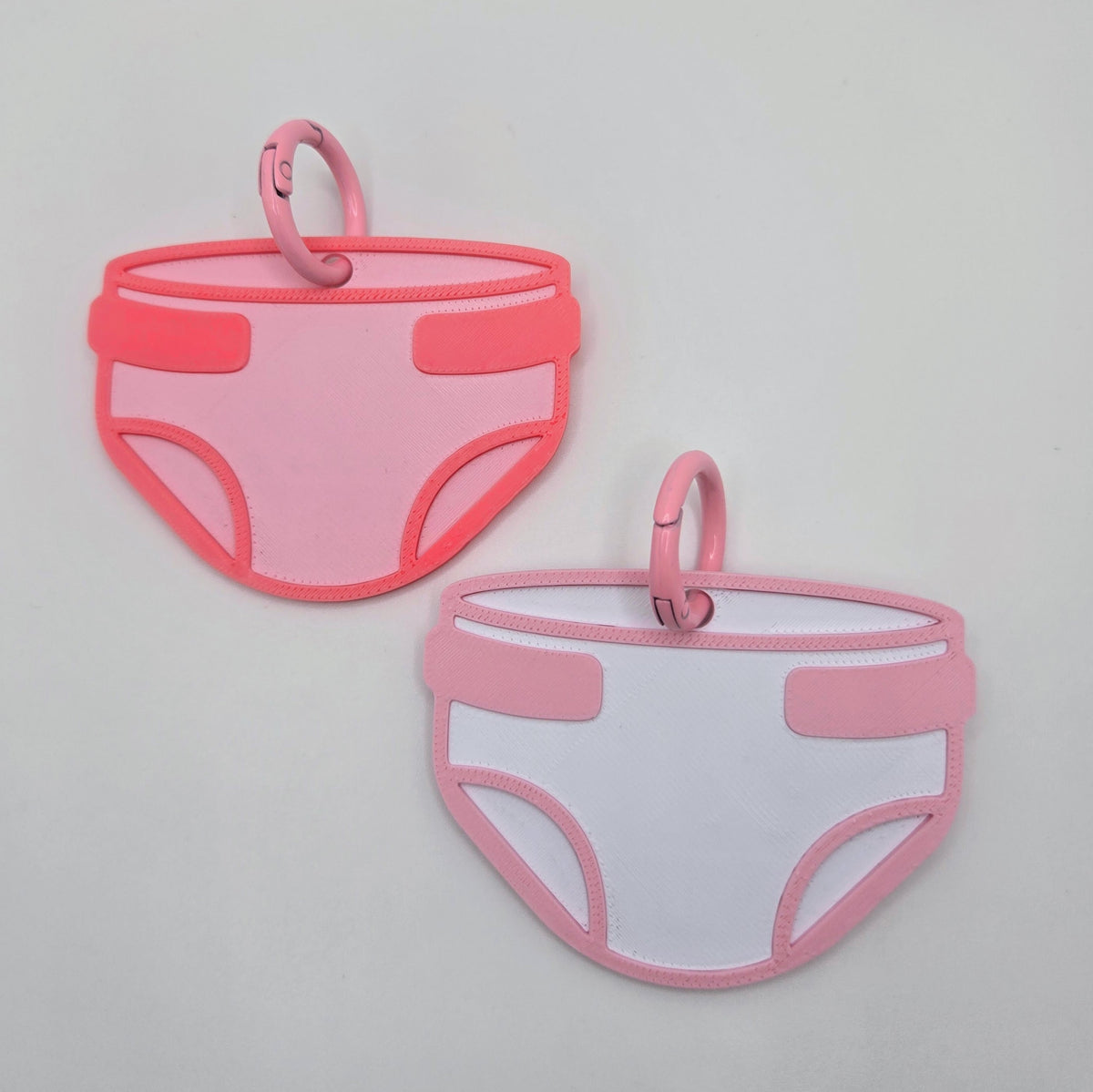 ABDL Diaper, Urinal Keychain / Bag Tag – Colorful Identity Bag Charm