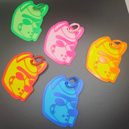 🐾 Pup Hood Bag Tag / Keychain – Pup Identity Color Match Identifier