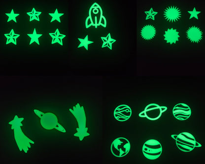 3D Printed Glow-in-the-Dark Ceiling Stickers