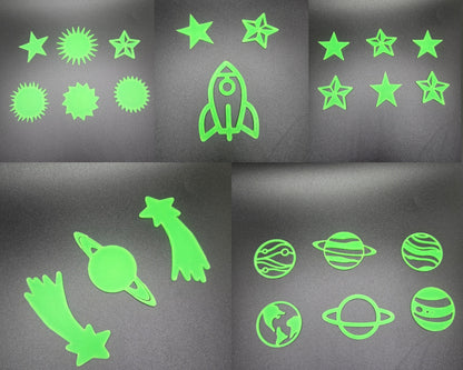 3D Printed Glow-in-the-Dark Ceiling Stickers