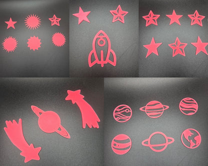 3D Printed Glow-in-the-Dark Ceiling Stickers