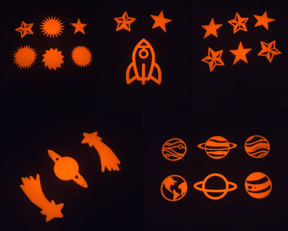 3D Printed Glow-in-the-Dark Ceiling Stickers