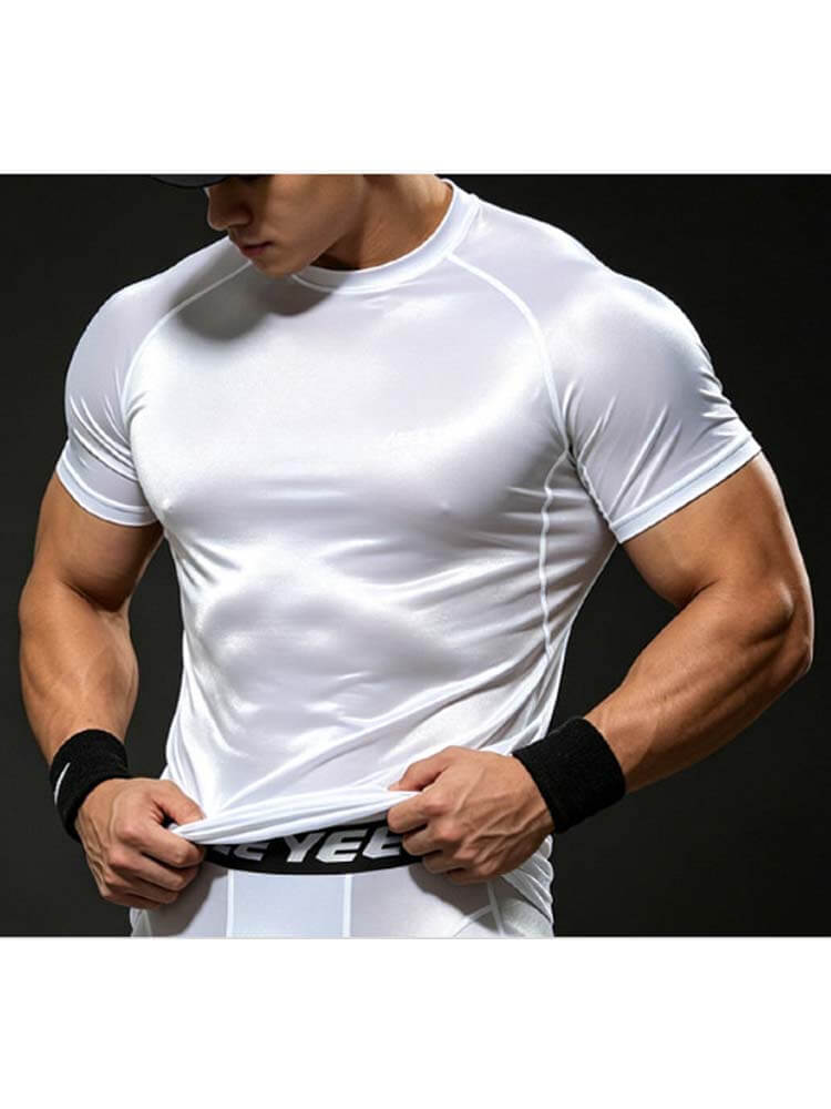Men's High Elasticity Tight-Fit Quick-Dry Sports Shorts