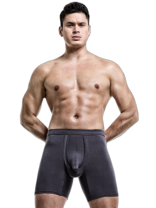 2 Pack Long Boxer Briefs with Separate Pouch