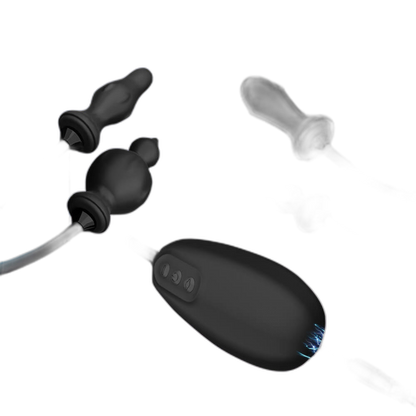 Inflatable Butt Plug - 10 Frequency Anal Vibrator - Anal Trainer