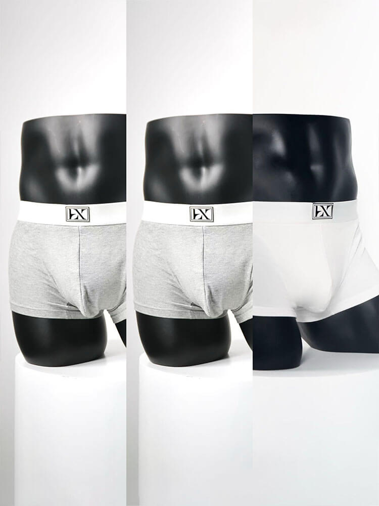 3-Pack Men's Low-Rise Sexy Soft Cotton Boxer Briefs