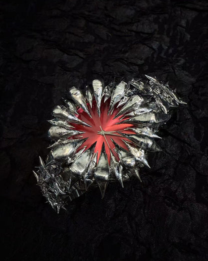 Handmade Irregular Vampire Dragon Scale Spike Soldered Watch
