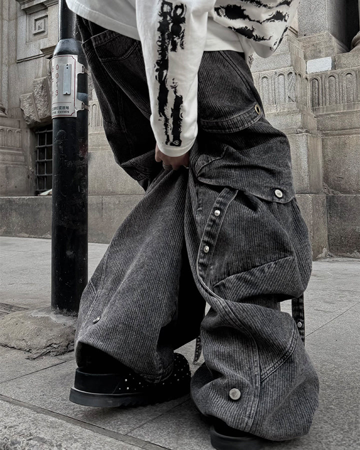 KIIKIO Baggy Cargo Jeans