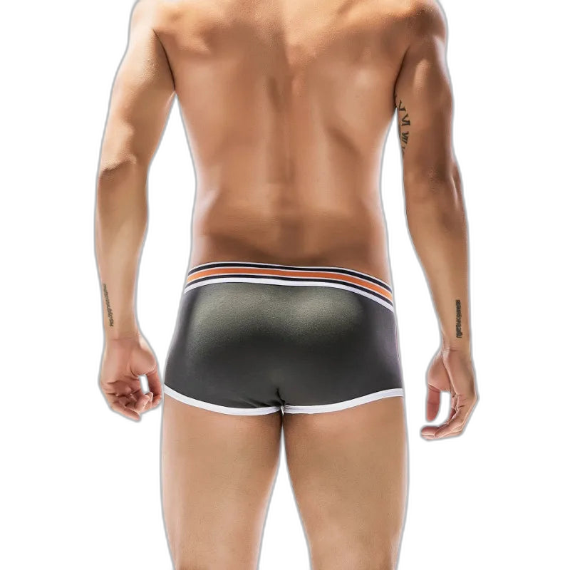 SEOBEAN Racing Stripes Low Rise Boxer Briefs