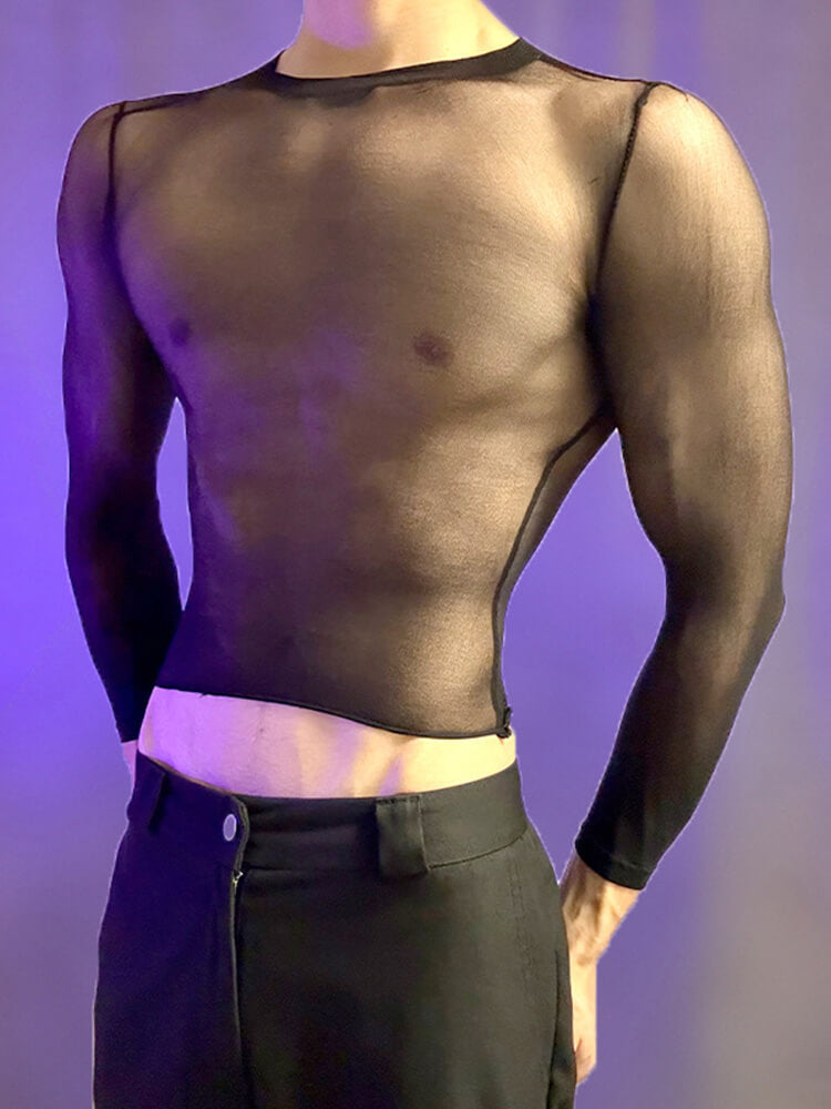 Men's Sexy Ultra-Thin See-Through Tight Top