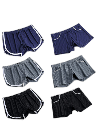 2 Pack Loose Home Underwear Breathable Mesh Shorts
