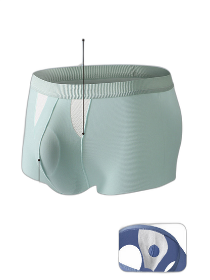 3 Pack Split-Support Men's Trunks- Breathable & Bulge-Enhancing