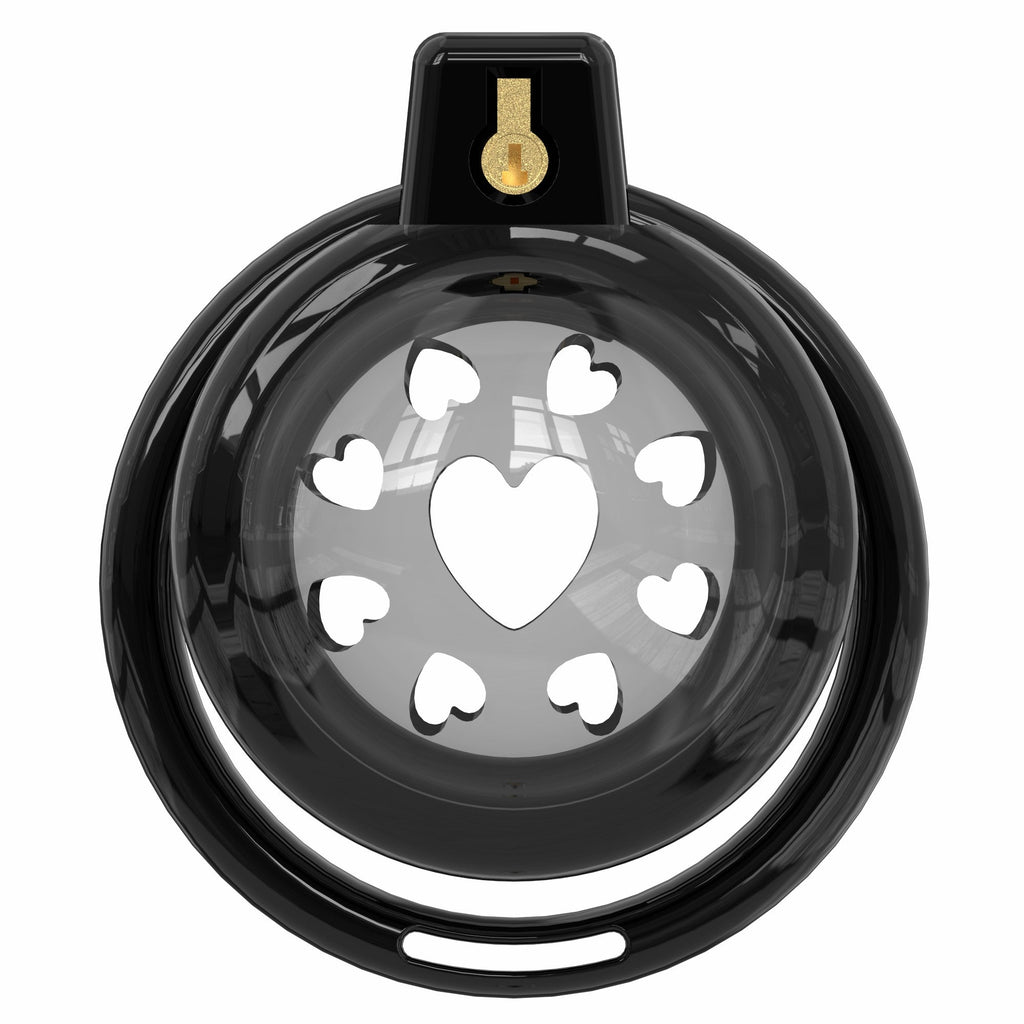 Short Soft Chastity Cage – Heart Vent Design, Silicone TPE, Multi-Shaped