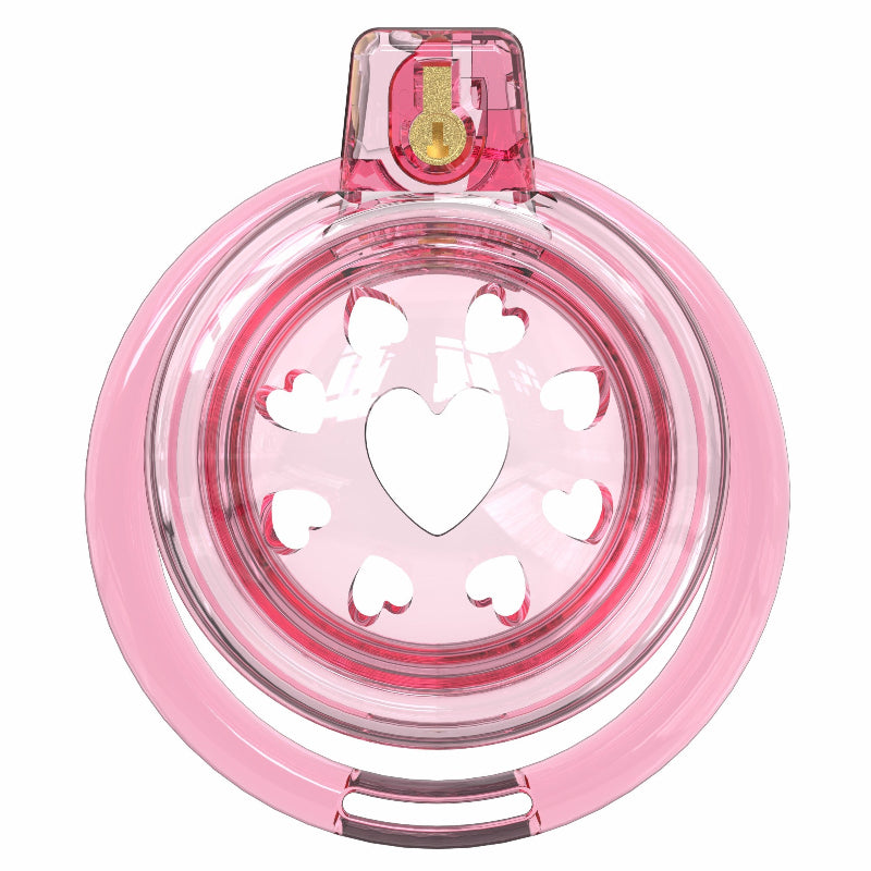 Short Soft Chastity Cage – Heart Vent Design, Silicone TPE, Multi-Shaped