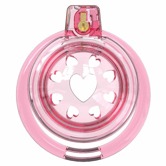 Short Soft Chastity Cage – Heart Vent Design, Silicone TPE, Multi-Shaped