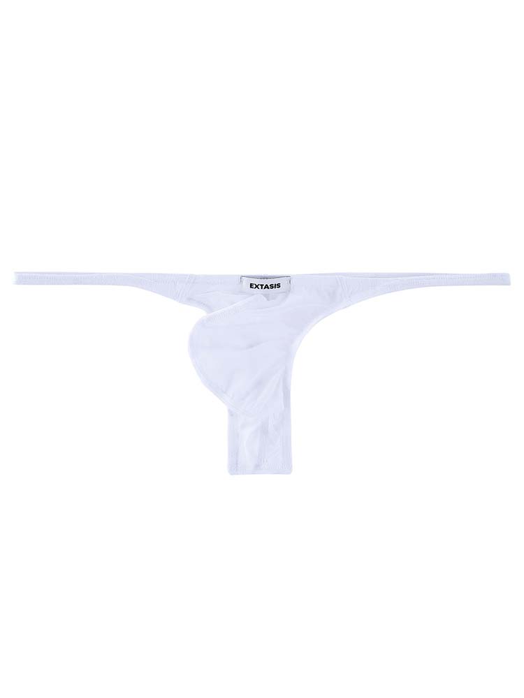 Men's Sexy Ultra-Thin See-Through Solid Color Thong