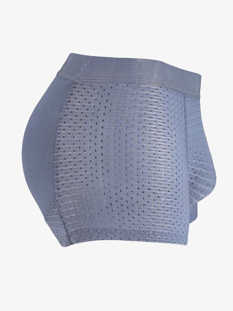 Men's Sexy Solid Color Butt Lift Boxer Briefs