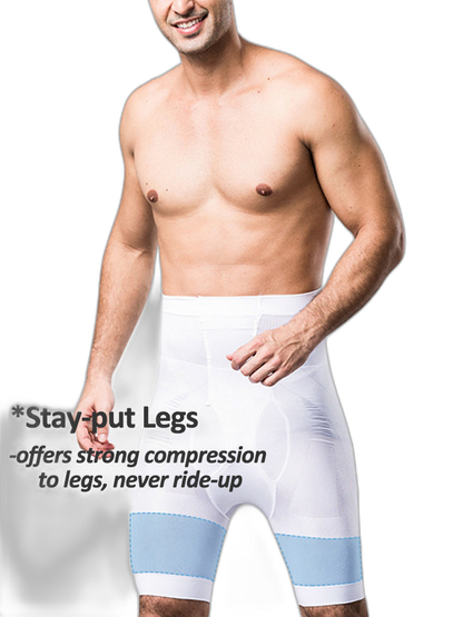 Men's High Waist Tummy Control Shaper Boxer Briefs