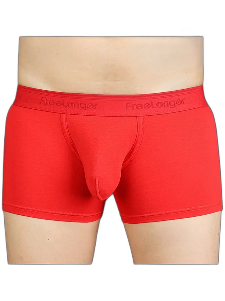 FreeLonger Men’s Microfibre Cotton Big Pouch Trunks
